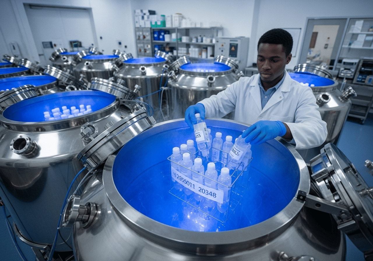 What is cryopreservation of a tumor?